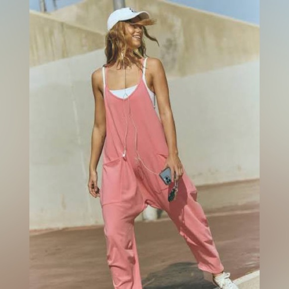 FP Movement by Free People Hot Shot Onesie In Hibiscus Size XL NWT
